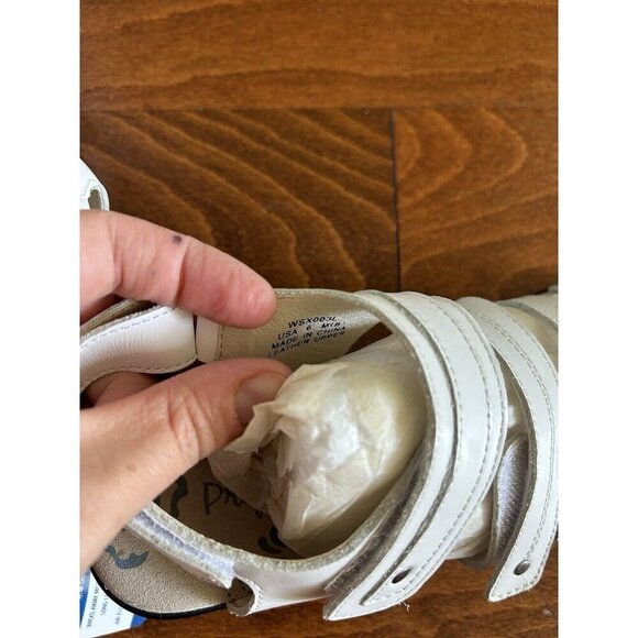 Propet Women's 6 M Aurora Wedge Sandal White Open Adjustable NEW Leather - Picture 6 of 6